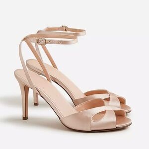 J Crew Collection satin peep toe rylie sandal